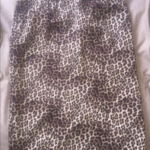 Skirt leopard print